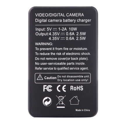 AHDBT-501 LCD Screen Dual Batteries Charger for GoPro HERO5 with Displays Charging Capacity, For GoPro HERO5