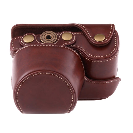 Full Body Camera PU Leather Case Bag with Strap for Sony A6000 / A6300 / Nex 6, For Sony A6000, For A6000