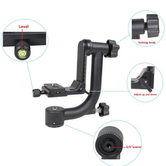 YELANGU Horizontal 360 Degree Gimbal Tripod Head for Home DV and SLR Cameras, YLG0401E