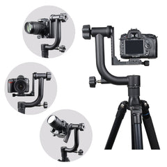 YELANGU Horizontal 360 Degree Gimbal Tripod Head for Home DV and SLR Cameras, YLG0401E