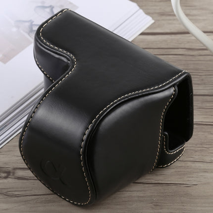 Full Body Camera PU Leather Case Bag with Strap for Sony A5100, For Sony A5100