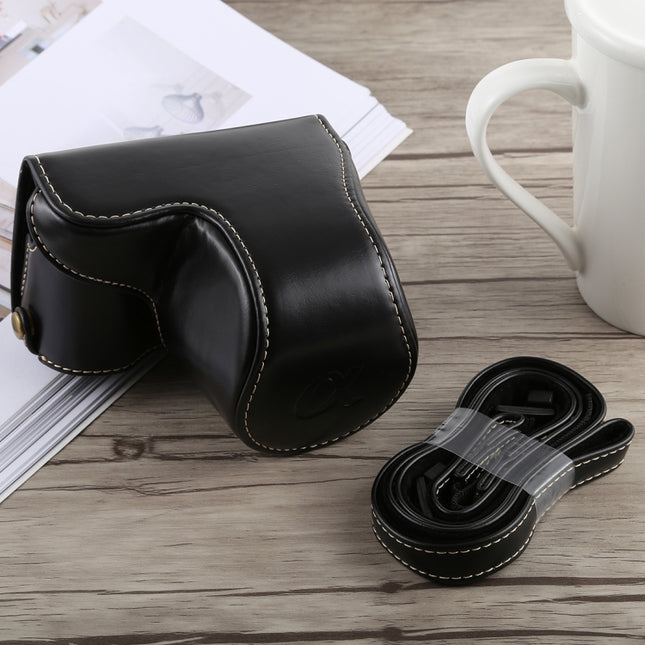 Full Body Camera PU Leather Case Bag with Strap for Sony A5100, For Sony A5100