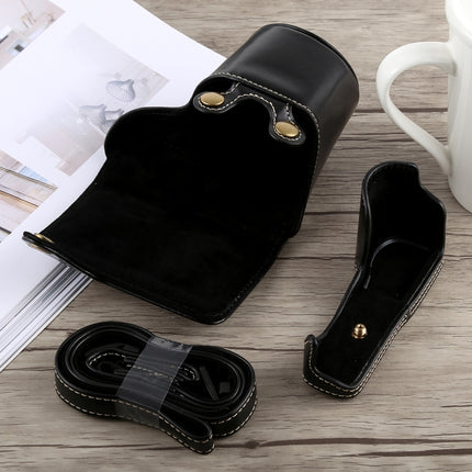 Full Body Camera PU Leather Case Bag with Strap for Sony A5100, For Sony A5100