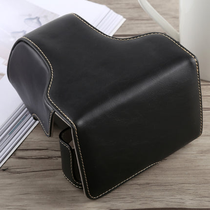 Full Body Camera PU Leather Case Bag with Strap for Fujifilm X-A5, For FUJI X-A5, For FUJI  X-A5