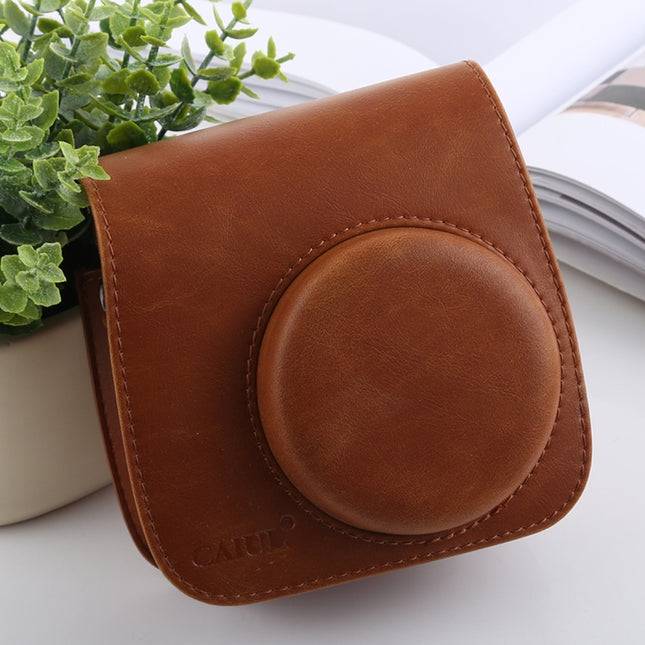 Retro Style Full Body Camera PU Leather Case Bag with Strap for FUJIFILM instax mini 9 / mini 8+ / mini 8, For FUJI  mini 9, For FUJI mini 9