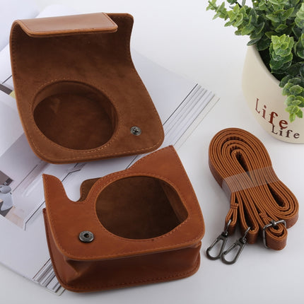Retro Style Full Body Camera PU Leather Case Bag with Strap for FUJIFILM instax mini 9 / mini 8+ / mini 8, For FUJI  mini 9, For FUJI mini 9