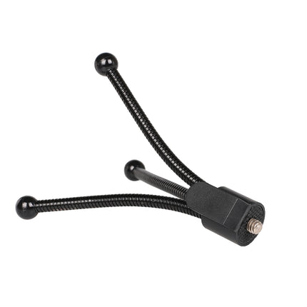 Mini Metal Desktop Tripod Mount with UNC1/4 screw interface for DJI, Insta360, GoPro and Other Action Cameras, Max Load: 0.6kg, Mini Metal Desktop