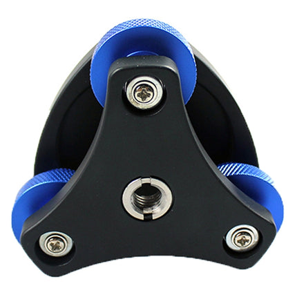 DLEV-3838 Precision Bubble Level Leveling Base Tripod Head Plate with 3/8 inch Screw & 3 Adjustment Dials for Tripod Mount