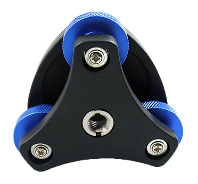 DLEV-3838 Precision Bubble Level Leveling Base Tripod Head Plate with 3/8 inch Screw & 3 Adjustment Dials for Tripod Mount