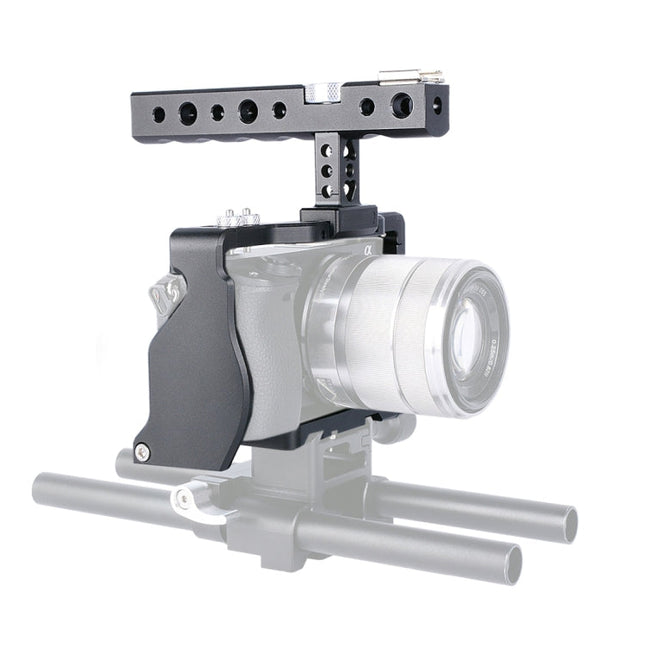 YELANGU C6 Camera Video Cage Handle Stabilizer for Sony A6000 / A6300 / A6500 / A6400, Handle Stabilizer