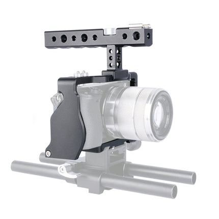 YELANGU C6 Camera Video Cage Handle Stabilizer for Sony A6000 / A6300 / A6500 / A6400, Handle Stabilizer