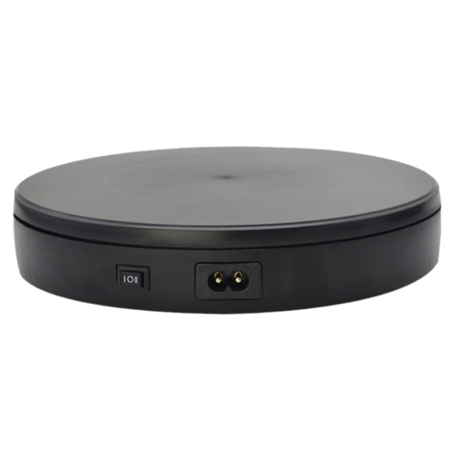 22cm Electric Rotating Turntable Display Stand Live Video Shooting Props Turntable Jewelry Shoes Display Platform, US Plug, 22cm(Black), 22cm(White)