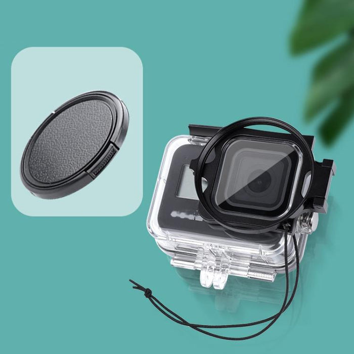 RUIGPRO for GoPro HERO8 58mm Filter Adapter Ring + Waterproof Case with Lens Cap
