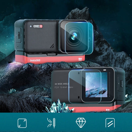 Lens + LCD Display Tempered Glass Film for Insta 360 One R 4K