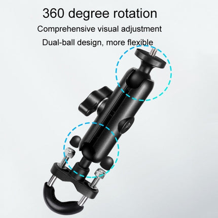 9cm Connecting Rod 20mm Ball Head Motorcycle Handlebar Fixed Mount Holder with Tripod Adapter & Screw for GoPro, Insta360, DJI and Other Action Cameras, 9.5cm Connecting Rod Holder