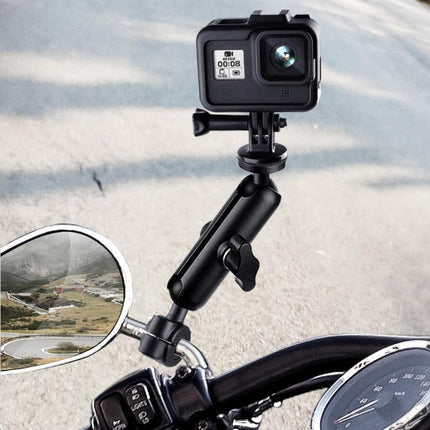 9cm Connecting Rod 20mm Ball Head Motorcycle Handlebar Fixed Mount Holder with Tripod Adapter & Screw for GoPro, Insta360, DJI and Other Action Cameras, 9.5cm Connecting Rod Holder