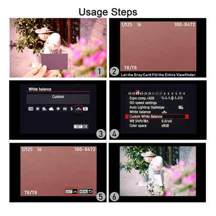 3 in 1 Black White Gray Balance Card / Digital Gray Card with Strap, Works with Any Digital Camera, File Form: RAW and JPEG, Size: 8.7cm x 5.5cm, Size: 8.7cm x 5.5cm