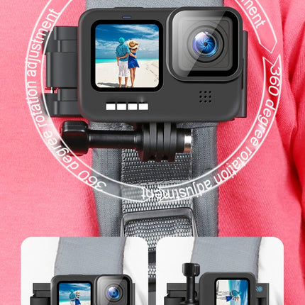 RUIGPRO 360 Degree Rotating Quick Release Strap Mount Shoulder Backpack Mount for GoPro, Insta360, DJI and Other Action Cameras
