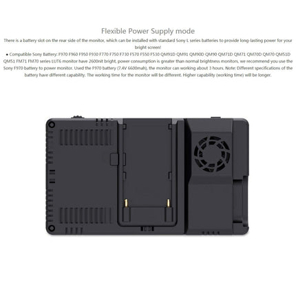 FEELWORLD LUT6 1920x1080 2600 nits 6 inch IPS Screen HDMI 4K Touch Control Camera Field Monitor