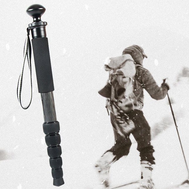 BEXIN P306C Portable Travel Outdoor DSLR Camera Carbon Fiber Monopod Holder, P306C