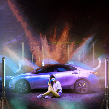 LUXCeO P7RGB Pro Colorful Photo LED Stick Video Light APP Control Adjustable Color Temperature Waterproof Handheld LED Fill Light with Remote Control, P7RGB Pro