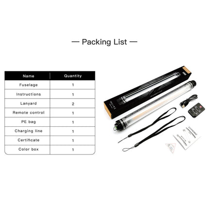 LUXCeO P7 Dual Color Temperature Photo LED Stick Video Light Waterproof Handheld LED Fill Light with Remote Control, P7