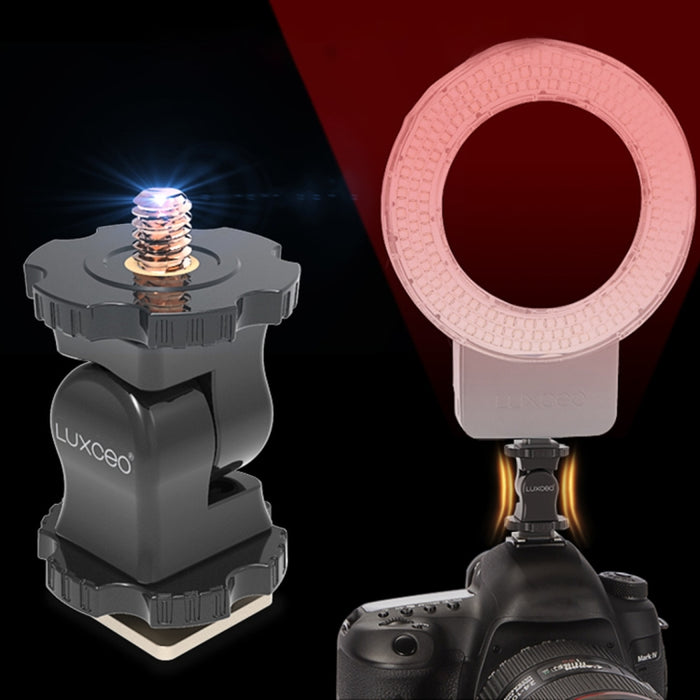 LUXCeO PA1 Camera Universal Hot Shoe Holder Damping Ball-Head Bracket, PA1