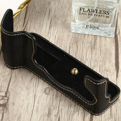 1/4 inch Thread PU Leather Camera Half Case Base for FUJIFILM X-T4