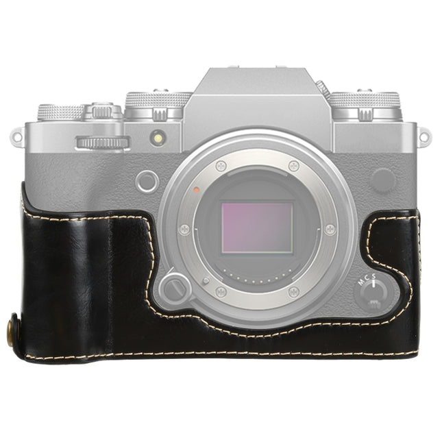 1/4 inch Thread PU Leather Camera Half Case Base for FUJIFILM X-T4, For FUJIFILM X-T4