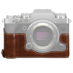 1/4 inch Thread PU Leather Camera Half Case Base for FUJIFILM X-T4