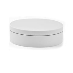 12cm 360 Degree Rotating Turntable Matte Electric Display Stand Video Shooting Props Turntable, Load: 3kg, 12cm Matte Black, 12cm Matte White