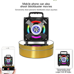 12cm 360 Degree Rotating Turntable Matte Electric Display Stand Video Shooting Props Turntable, Load: 3kg, 12cm Matte Black, 12cm Matte White