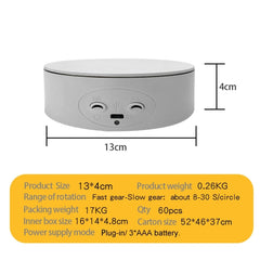 13cm Xiaoai Electric Rotating Turntable Display Stand Video Shooting Props Turntable