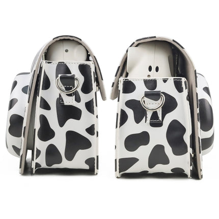 Milk Cow Full Body PU Leather Case Camera  Bag with Strap for FUJIFILM instax mini 7+, Milk Cow