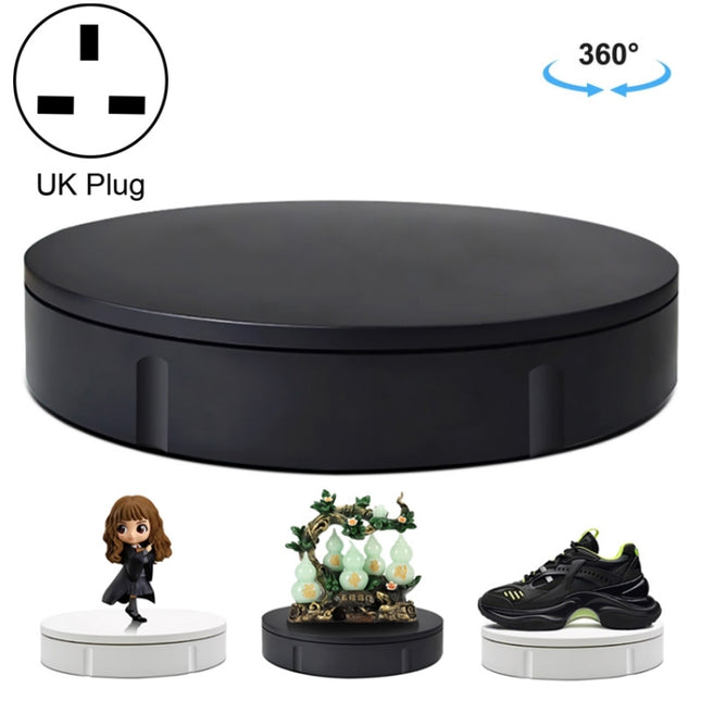 22cm Electric Rotating Display Stand Video Shooting Props Turntable, Load: 50kg, UK Plug, 22cm, UK Plug