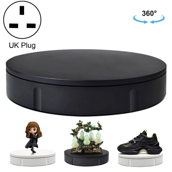 22cm Electric Rotating Display Stand Video Shooting Props Turntable, Load: 50kg, UK Plug, 22cm, UK Plug