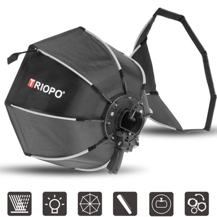 TRIOPO KS2-65 65cm Fast Loading Speedlite Flash Octagon Parabolic Softbox Diffuser, KS2-65
