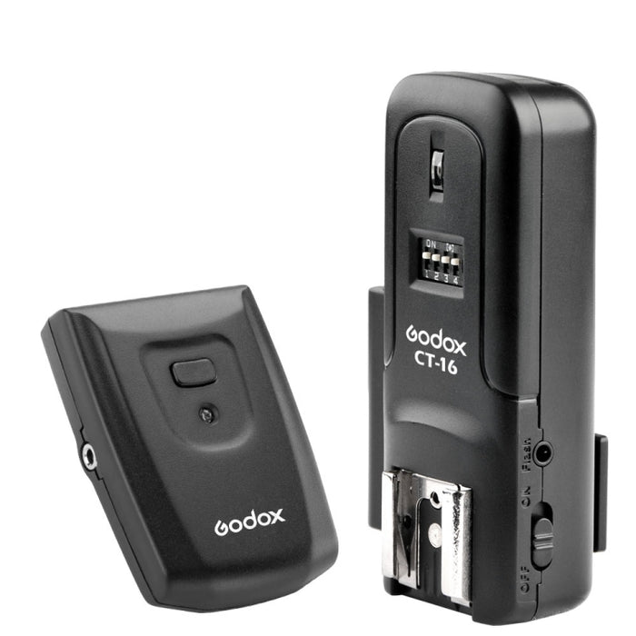 Godox CT-16 Flash Trigger Transmitter + Receiver Set (Black)