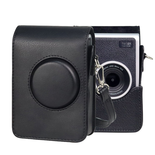 Vertical Full Body Camera PU Leather Case Bag with Strap for FUJIFILM instax mini Evo, For FUJIFILM instax mini Evo Vertical
