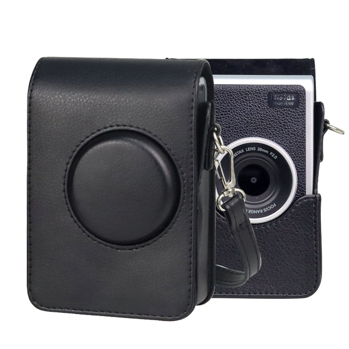 Vertical Full Body Camera PU Leather Case Bag with Strap for FUJIFILM instax mini Evo, For FUJIFILM instax mini Evo Vertical