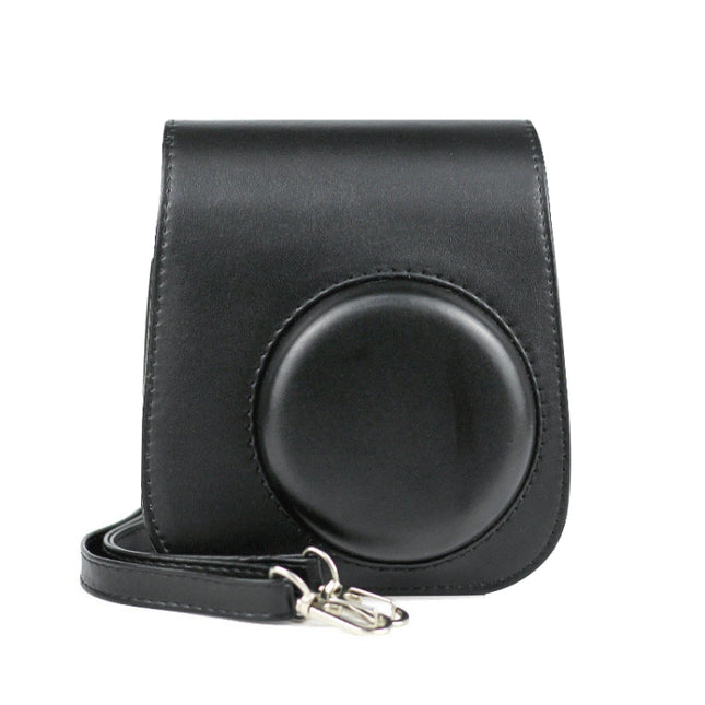 Solid Color Full Body Camera Leather Case Bag with Strap for FUJIFILM Instax mini 11