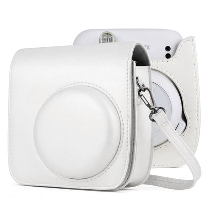Solid Color Full Body Camera Leather Case Bag with Strap for FUJIFILM Instax mini 11