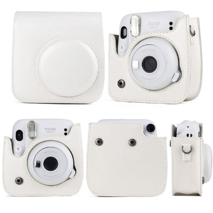 Solid Color Full Body Camera Leather Case Bag with Strap for FUJIFILM Instax mini 11