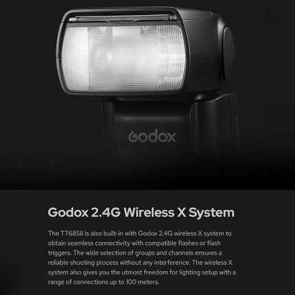 Godox TT685II-S 2.4GHz Wireless TTL HSS 1/8000s Flash Speedlite for Sony, TT685II-S for Sony