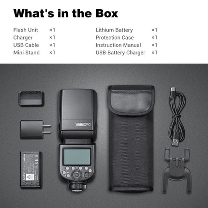 Godox V860 III-C 2.4GHz Wireless TTL II HSS Flash Speedlite for Canon, V860 III-C for Canon