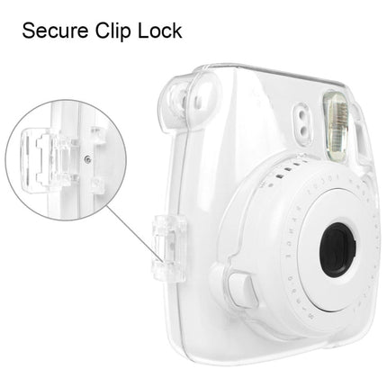Protective Crystal Shell Case with Strap for FUJIFILM instax mini 9 / mini 8+ / mini 8