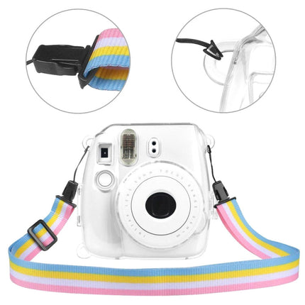 Protective Crystal Shell Case with Strap for FUJIFILM instax mini 9 / mini 8+ / mini 8