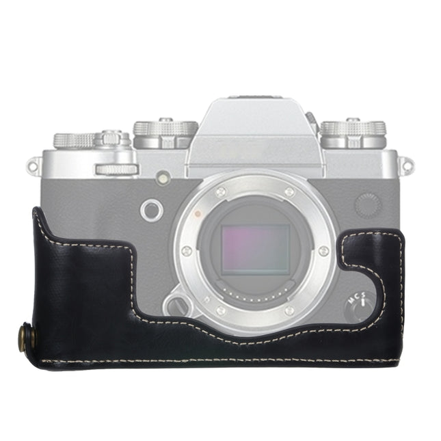 1/4 inch Thread PU Leather Camera Half Case Base for FUJIFILM X-T3/X-T2, For FUJIFILM X-T3