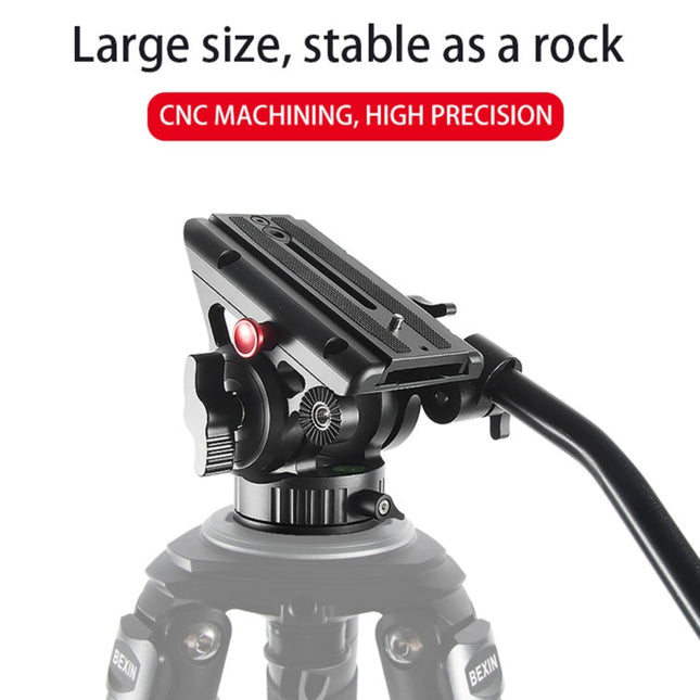 BEXIN VH-105 360 Degree Panorama Heavy Duty Tripod Action Fluid Drag Head, VH-105