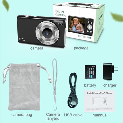 DC402 2.4 inch 44MP 16X Zoom 1080P Full HD Digital Camera Children Card Camera, US Plug, US Plug